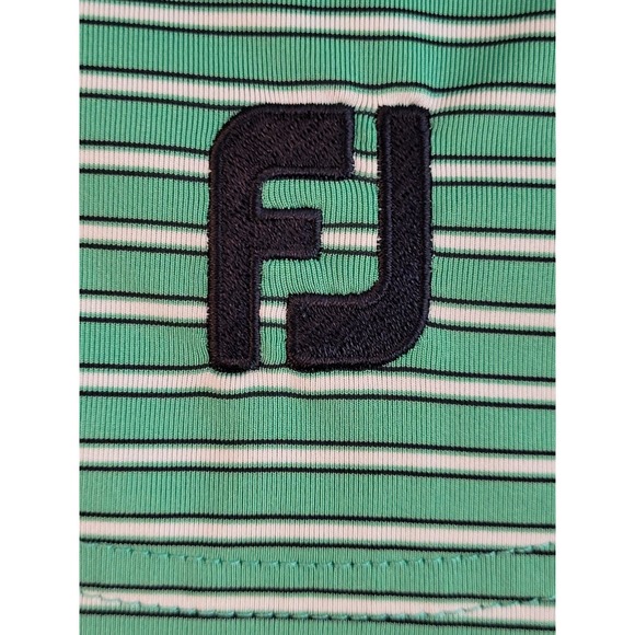 Foot Joy FJ polo green short sleeves shirt sz Large - Picture 7 of 9